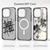 Étui de téléphone magnétique trois-en-un TPU + PC + TPE, couleur de panneau personnalisable, protection complète, pour modèles iPhone