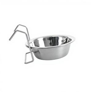 Comedero Colgante de Cobre para Mascotas de 17 cm, Ecológico, para Perros y Gatos Grandes, para Uso en Interiores y Exteriores, Diseño Sólido YM2552 - Product Image 1