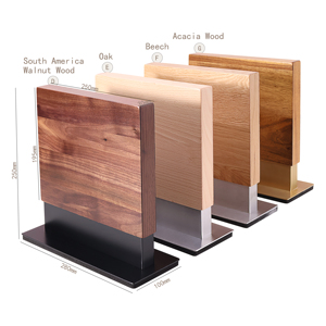 <span class=keywords><strong>Bloc</strong></span> à couteaux magnétique en <span class=keywords><strong>bois</strong></span> de noyer neuf, support magnétique en <span class=keywords><strong>bois</strong></span> double face avec base en acier inoxydable - Product Image 6