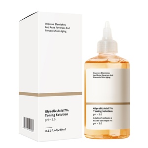 Tónico Facial con 7% de Ácido Glicólico para Eliminar el Acné, Bajo MOQ, Aclara la Piel, Personalizable con Etiquetas - Product Image 6