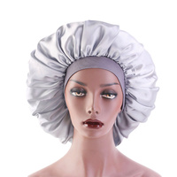 Bonnets en satin extra larges personnalisés pour dormir, Bonnets pour cheveux pour femmes noires tresses cheveux bouclés D16