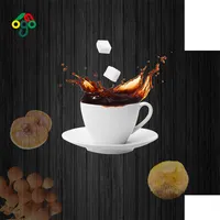 Extracto instantáneo de café negro, ganoderma lucidum, lingzhi reishi