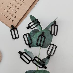 Factory Customizable Underwear Accessories <b>Nylon</b> Coated Metal Bra Buckle Rings Sliders <b>Hooks</b> Adjuster Support Bra Women's Model - Product Image 5