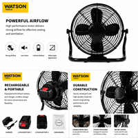 Kit de ventilateur portable sans fil professionnel, ventilateur de refroidissement rechargeable à batterie au lithium pour la vente en gros OEM ODM