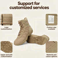 Bottes tactiques de désert pour hommes en gros, amortissantes, respirantes, pour le trekking, l'entraînement, le camping et la randonnée en extérieur