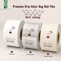 Sachet d'emballage extérieur personnalisé imprimé pour café filtre 10g 12g, petite pochette mate pour filtre à café à oreilles suspendues, Bolsas De Cafe