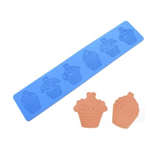 Strumenti professionali di decorazione della torta della muffa del Silicone del fondente della stuoia del pizzo dello zucchero del fiore in rilievo 3D del forno - Product Image 5