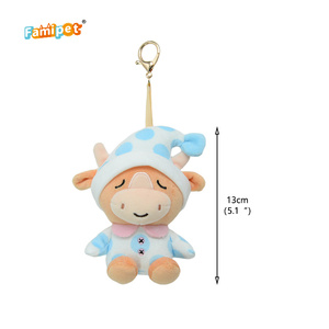 Famipet Fabricant Grossiste Personnalisé Nouveau Design Mignon <span class=keywords><strong>Animaux</strong></span> en Peluche Porte-clés Pendentif Breloque de Sac à Dos Jouet - Product Image 3