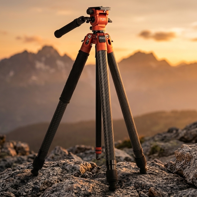 Fotopro OEM Carbon Fiber Tripod Hunting Birding Stable Heavy Load Camera Stand Professional Video Tripod for Landscape