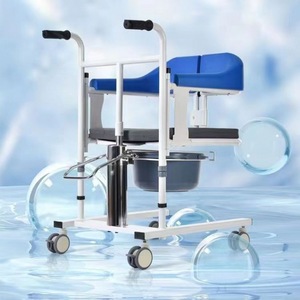 commode chair for adult senior elderly medical hospital portable toilet moving chairs folding steel detachable armrest legrest - Product Image 3