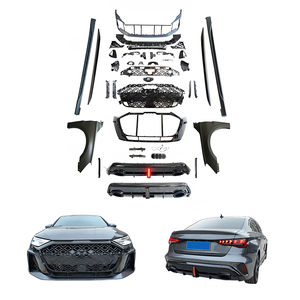Kit carrosserie sport avant et arrière 2025 avec feux antibrouillard pour <span class=keywords><strong>Audi</strong></span> A3 – Amélioration et modification de voiture 2021-2024 - Product Image 1