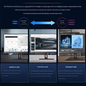 Nueva computadora de escritorio empresarial ThinkCentre neo P600 de 13.ª generación con Intel Core i5, 16 GB de DDR5, SSD de 1 TB, 13.6L SFF, para oficina comercial. - Product Image 3