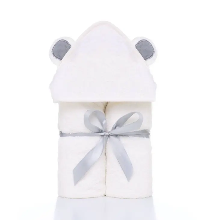 Bamboo Baby Extra Soft Thick Newborn Bath Towel with hooded