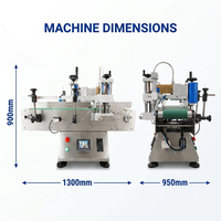 Machine d'étiquetage électrique haute efficacité pour bouteilles et canettes, positionnement automatique, ligne d'étiquetage compacte de bureau pour emballages en bois