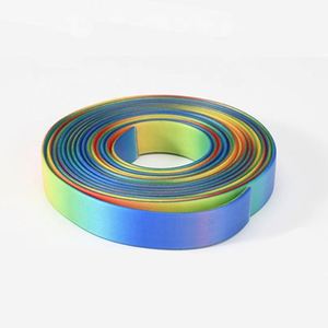 Sangle en sangle tissée enduite de PVC/TPU durable, personnalisable avec logo et couleur, pour collier de chien et fixation de tente, facile à nettoyer, prix de gros - Product Image 6