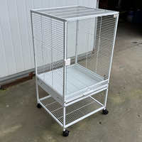 Nouvelle Cage à Oiseaux Moderne et Robuste en Verre et Acier Inoxydable avec Cadre en Fil Métallique, Fabrication OEM Personnalisée en Gros, Fabriquée en Chine, pour l'Élevage de Perroquets 2026