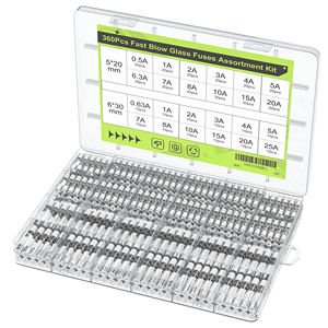 0.1A ~ 30A快速熔断汽车玻璃管速熔6x30玻璃保险丝