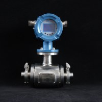 Débitmètre électromagnétique numérique en acier inoxydable, transmetteur de débit magnétique pour eau et liquides conducteurs (huile), précision de 0,5 %