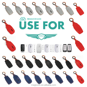 เคสป้องกันกุญแจรถทำจากหนังพวงกุญแจไฮเอนด์อุปกรณ์เสริมรถยนต์หลายรุ่นรวมถึงการเน้นข้อความ Magicocase 71สี - Product Image 6