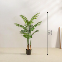 Palmier artificiel moderne, plante décorative d'intérieur et d'extérieur, faux arbres en pot, plantes feuillues pour la maison, le bureau, l'hôtel