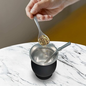 Ensemble complet de tasses à thé Yerba Mate Gourd Cadeau réconfortant pour les amateurs de boissons Mate Kit Yerba Mate moderne - Product Image 4