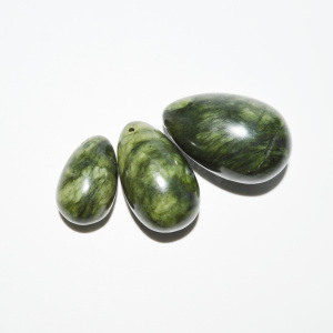 Tự Nhiên Màu Xanh Lá Cây Ngọc Yoni Trứng Bộ Của 3 Cho Phụ Nữ <span class=keywords><strong>Kegel</strong></span> Tập Thể Dục - Product Image 5
