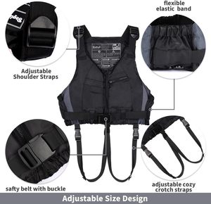 <span class=keywords><strong>Gilet</strong></span> de <span class=keywords><strong>flottabilité</strong></span> réglable pour adultes, <span class=keywords><strong>gilet</strong></span> de sauvetage pour kayak, pêche, sports nautiques, norme CE - Product Image 3