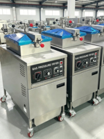 Freidora Eléctrica a Presión de 25L para Restaurante de Comida Rápida KFC, Máquina para Papas Fritas y Pollo Frito