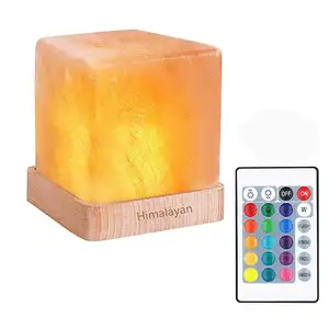 Lampe à sel himayen sans fil, deuxième conception, sans fil, cristal de roche, rechargeable, télécommande, 15 couleurs, cadeau décoratif (multicolores), vente en gros