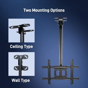 <span class=keywords><strong>Soporte</strong></span> de <span class=keywords><strong>Techo</strong></span> para TV Giratorio, Retráctil y Ajustable de 70 Pulgadas, <span class=keywords><strong>Soporte</strong></span> de <span class=keywords><strong>Techo</strong></span> para TV de Acero Laminado en Frío con VESA de 600x400 para Televisión - Product Image 1