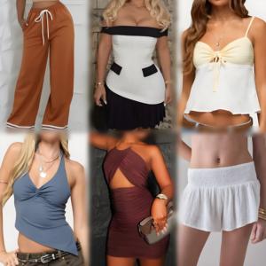Clearance Sale Summer Women's Second Hand Wholesale Dresses, Pants, Tops, Shirts, T-shirts, Bulk <b>Mixed</b> Packages Random Shipping - Product Image 3