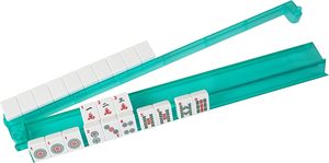 Juego de Soportes para Mahjong BOSN - 4 Soportes de Acrílico Transparente con Empujadores Integrados Resistentes al Agua - Modelo Multicolor - Product Image 2