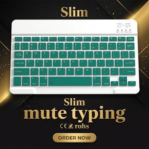Clavier sans fil Bluetooth ultra-plat portable à mécanisme ciseaux rechargeable pour la vente en gros - Product Image 1