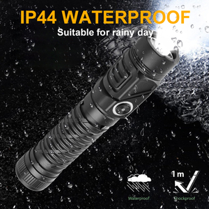 Công Suất Cao Không Thấm Nước <span class=keywords><strong>Torch</strong></span> 90 Độ Xoay Trọng Lượng <span class=keywords><strong>Zoom</strong></span> Nhôm 1500 Lumens Có Thể Sạc Lại <span class=keywords><strong>LED</strong></span> Cắm Trại Chiến Thuật Đèn Pin - Product Image 4