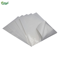 Autocollant en PVC antistatique personnalisé, papier A4, OEM, adhésif thermofusible activé par l'eau, étiquette brillante