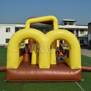 Course d'obstacles gonflable vente directe d'usine toboggan de qualité commerciale montée d'obstacles F location de fête de carnaval grand parcours d'obstacles - Product Image 2