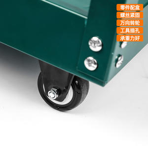 Carrito de herramientas Tuosen de tres niveles con caja para piezas, 655 mm de ancho, para almacenamiento en taller - Product Image 2