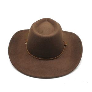 Sombrero Fedora Vaquero Occidental con Bordado 3D, Nuevo para Otoño/Invierno, Unisex, para Cabezas Grandes, Estiliza el Rostro, Casual - Product Image 4