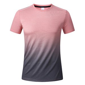 T-shirt de sport HONFIT pour homme, coupe ajustée, effet ombré, séchage rapide, respirant, doux, léger, pour la gym et le sport au quotidien, manches courtes - Product Image 5
