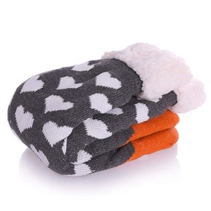 XIANGHUI enfants garçons filles noël chaussettes floues en gros mignon renard Super doux chaud Sherpa doublure antidérapant chaussettes d'hiver - Product Image 5