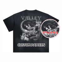 Kaos Pria Berkualitas Tinggi Sablon Logo Custom DTG Printing Bordir Retro Acid Wash Streetwear