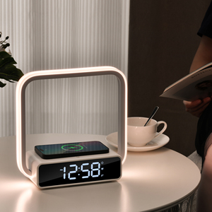 <span class=keywords><strong>2025</strong></span> nóng bán hiện đại không dây DC nhựa bảng đèn với bộ sạc không dây lịch E14 bóng đèn cơ sở - Product Image 1