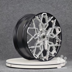 722Auto NB Negro Brillante Juego de 2 Piezas Forjadas 20-22 Mecánicas con Labio Profundo Cóncavo 5x112/5x120 para BMW <span class=keywords><strong>M5</strong></span> <span class=keywords><strong>Competition</strong></span> - Product Image 3