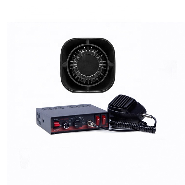 100W Aluminum Emergency Vehicle Siren and 150 Watts Speaker Kit