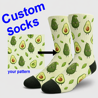 Chaussettes personnalisées avec photo, impression 360°, chaussettes amusantes personnalisées par sublimation