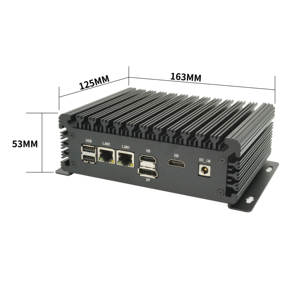 Dört çekirdekli Intel Alker göl 12th Gen CPU N serisi 8gb RAM 128gb NVME Turbo 3.4GHz N100 mini PC çift NICs 2 Com 2 HD tip-c - Product Image 6