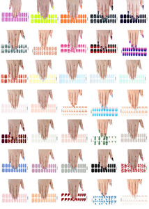 Bán chữa khỏi Gel Nail Strips kết thúc tốt đẹp, 20 Extra-Long stickers, làm việc với bất kỳ đèn móng tay, salon-chất lượng, lâu dài - Product Image 5