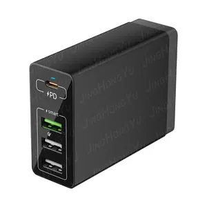 Adaptador portátil Pd 65W, cargador USB multifunción tipo C, teléfono móvil de carga rápida para Xiaomi ABS, reloj inteligente, cámara, portátil