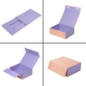 Ontwerp uw eigen logo op een vouwbare magnetische cadeauverpakking van papier met een binnenverpakking van papier, zijde, plastic of spons. - Product Image 3