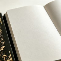Jurnal Burung Hantu Hutan Sampul Keras Kustom Hitam Vintage Buku Catatan Penyihir Bertitik A5 Perencana untuk Hadiah